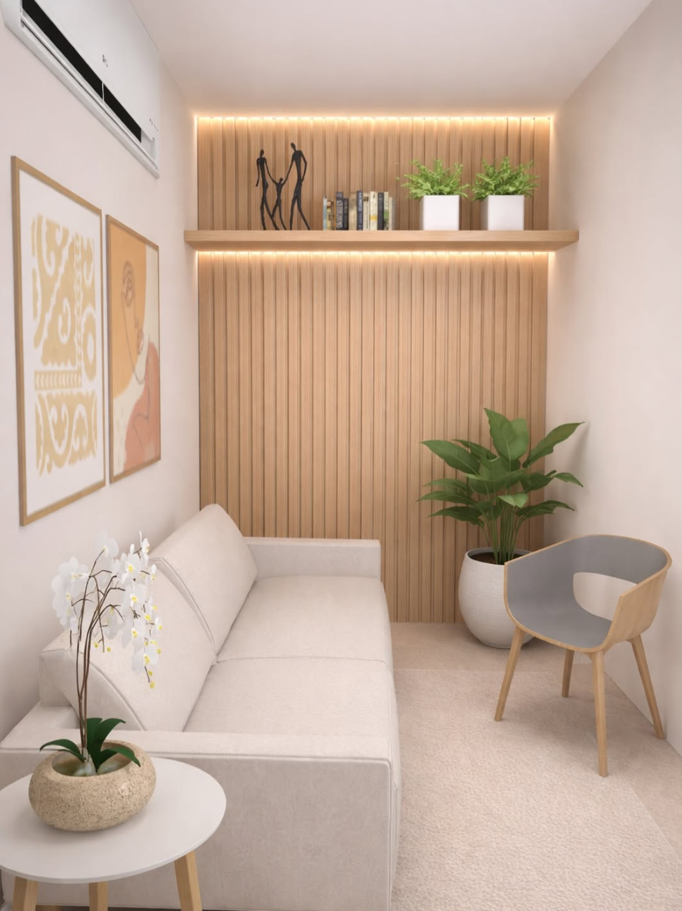 Ambiente com decoração planejada pela Recife Interiores