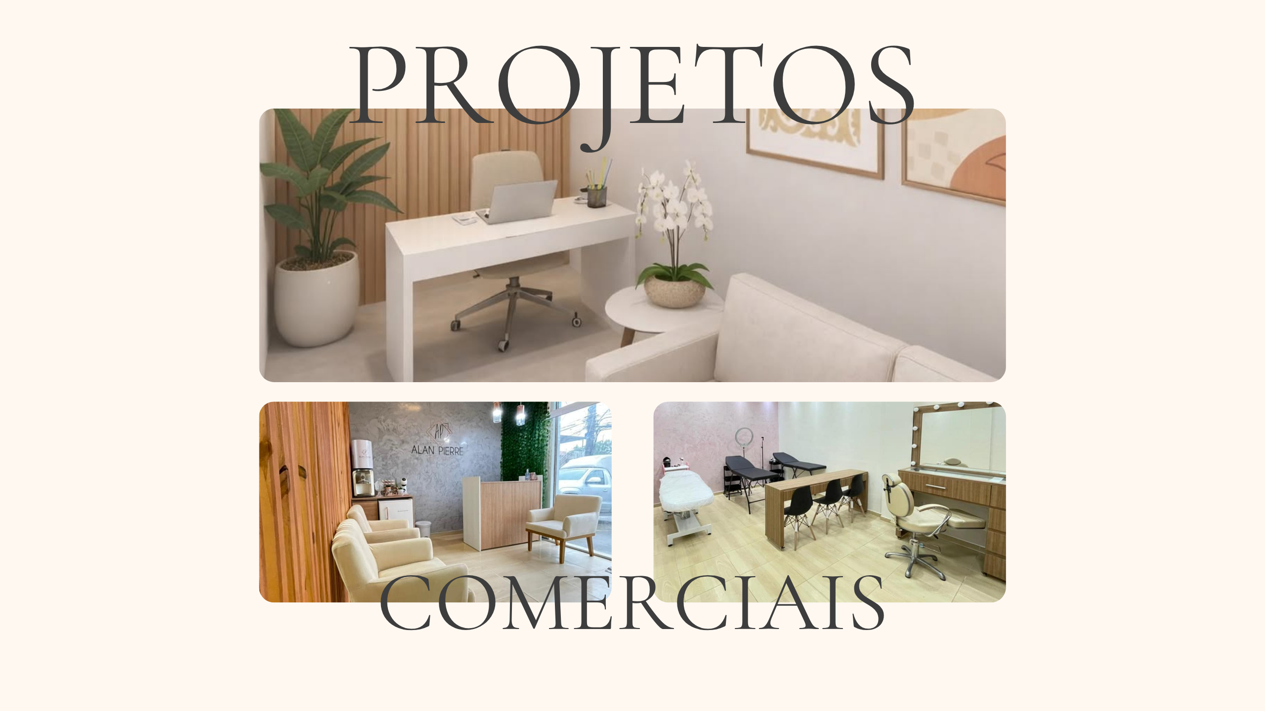 Projeto comercial planejado pela Recife Interiores